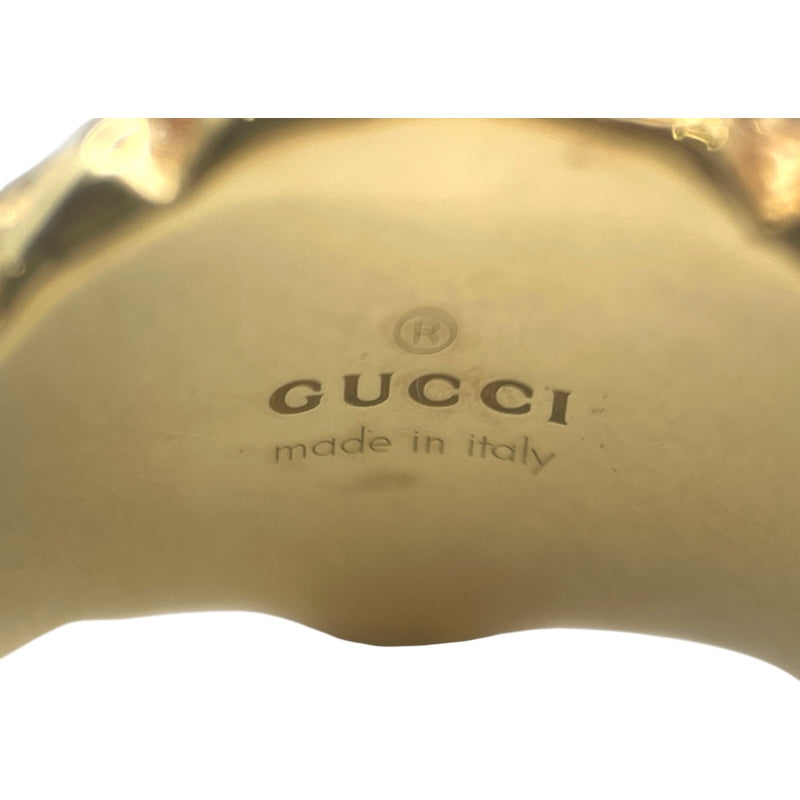 グッチ GUCCI ライオンヘッドリング ゴールド Au750 ジュエリー