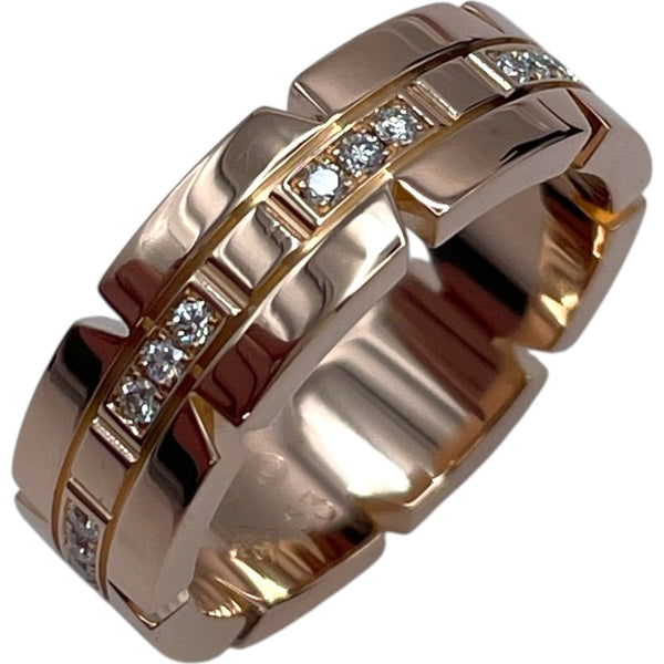 カルティエ タンクフランセーズ ダイヤ リング 750(WG) カルティエ Cartier タンクフランセーズ ハーフダイヤリング