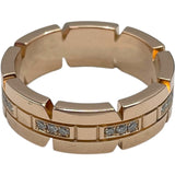 カルティエ Cartier タンクフランセーズ ハーフダイヤリング ピンクゴールド 750 ジュエリー