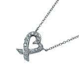 ティファニー TIFFANY＆CO ラビングハートネックレス プラチナ Pt950 ジュエリー