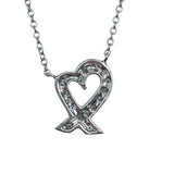 ティファニー TIFFANY＆CO ラビングハートネックレス プラチナ Pt950 ジュエリー