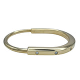 ティファニー TIFFANY＆CO ロックダイヤバングル ゴールド Au750 ダイヤモンド ジュエリー