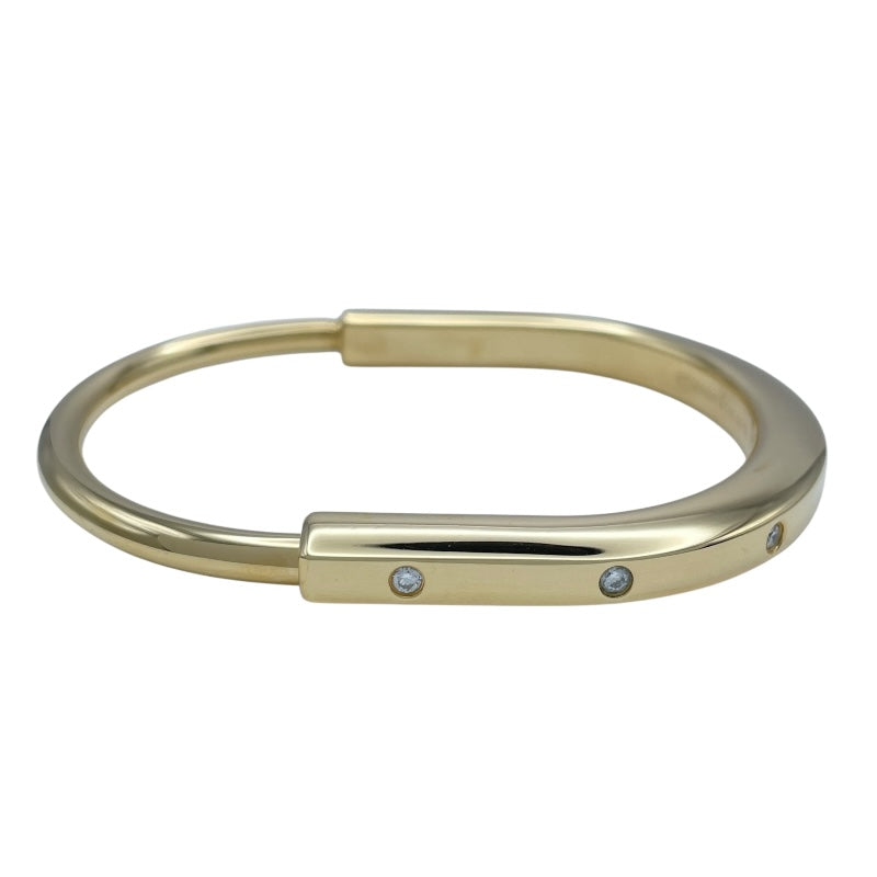 ティファニー TIFFANY＆CO ロックダイヤバングル ゴールド Au750 ダイヤモンド ジュエリー