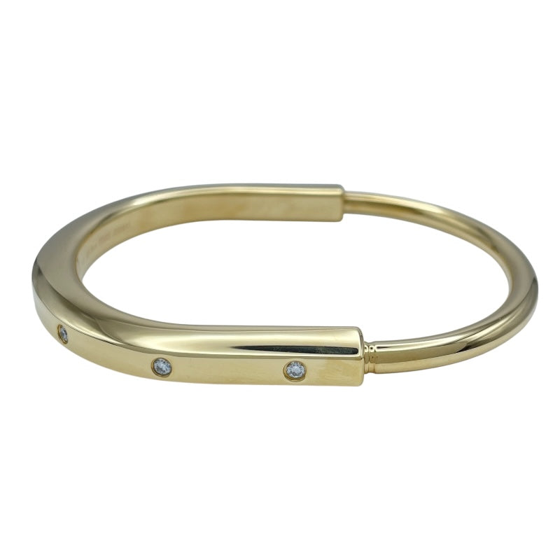 ティファニー TIFFANY＆CO ロックダイヤバングル ゴールド Au750 ダイヤモンド ジュエリー