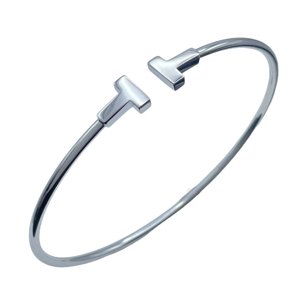 ティファニー TIFFANY＆CO Tワイヤーブレス ホワイトゴールド K18WG ジュエリー