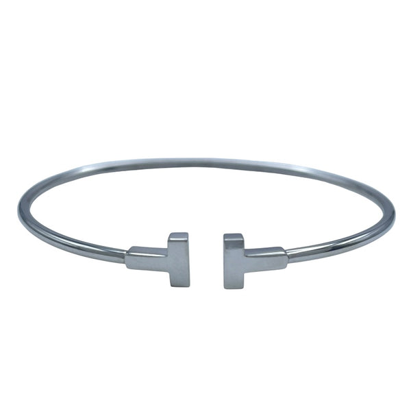 ティファニー TIFFANY＆CO Tワイヤーブレス ホワイトゴールド K18WG ジュエリー