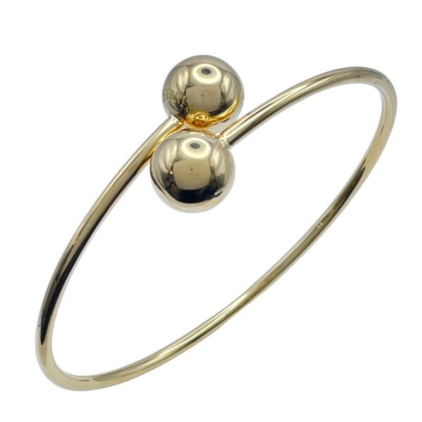 ティファニー TIFFANY＆CO ボールワイヤブレスレット ゴールド K18YG ジュエリー