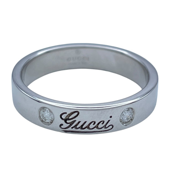 グッチ GUCCI リング ホワイトゴールド 750 ダイヤモンド ジュエリー