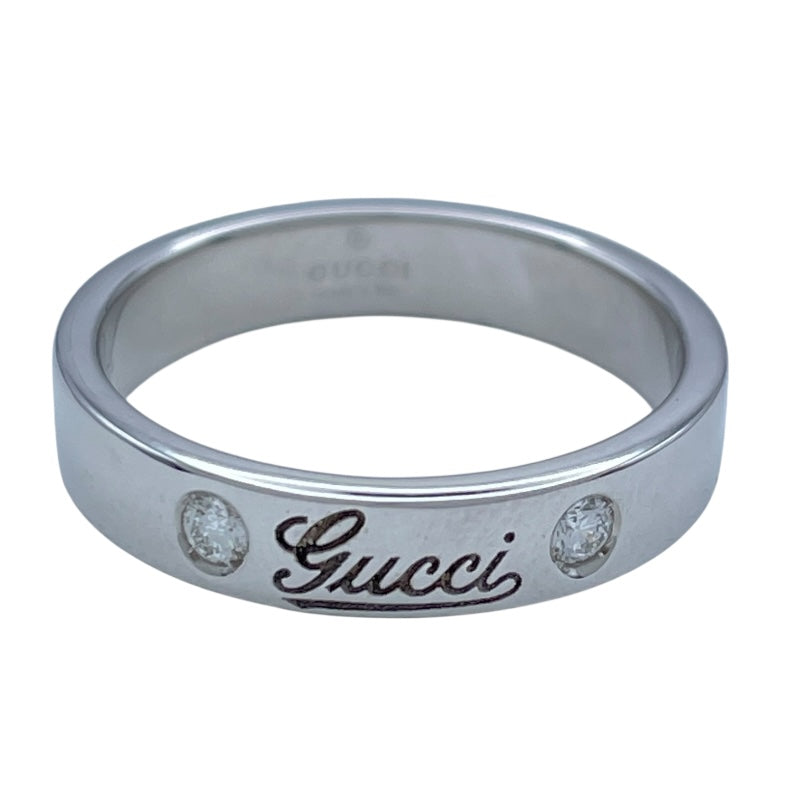 グッチ GUCCI リング ホワイトゴールド 750 ダイヤモンド ジュエリー