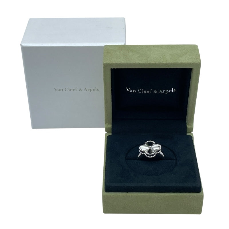 ヴァンクリーフ＆アーペル Van Cleef & Arpels ヴィンテージアルハンブラリング ホワイトゴールド Au750 ジュエリー