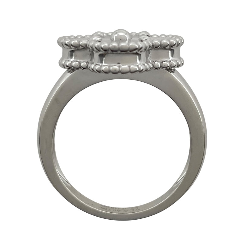 ヴァンクリーフ＆アーペル Van Cleef & Arpels ヴィンテージアルハンブラリング ホワイトゴールド Au750 ジュエリー
