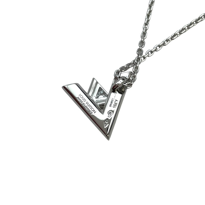 ルイ・ヴィトン LOUIS VUITTON パンダンティフヴォルトワンネックレスPM ホワイトゴールド Au750 ジュエリー