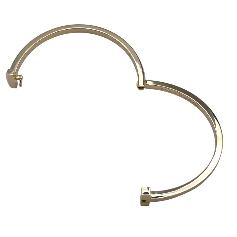 ティファニー TIFFANY＆CO Tワンナローヒンジバングル ピンクゴールド Au750 ジュエリー