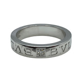 ブルガリ BVLGARI ダブルロゴリング ホワイトゴールド Au750 ジュエリー