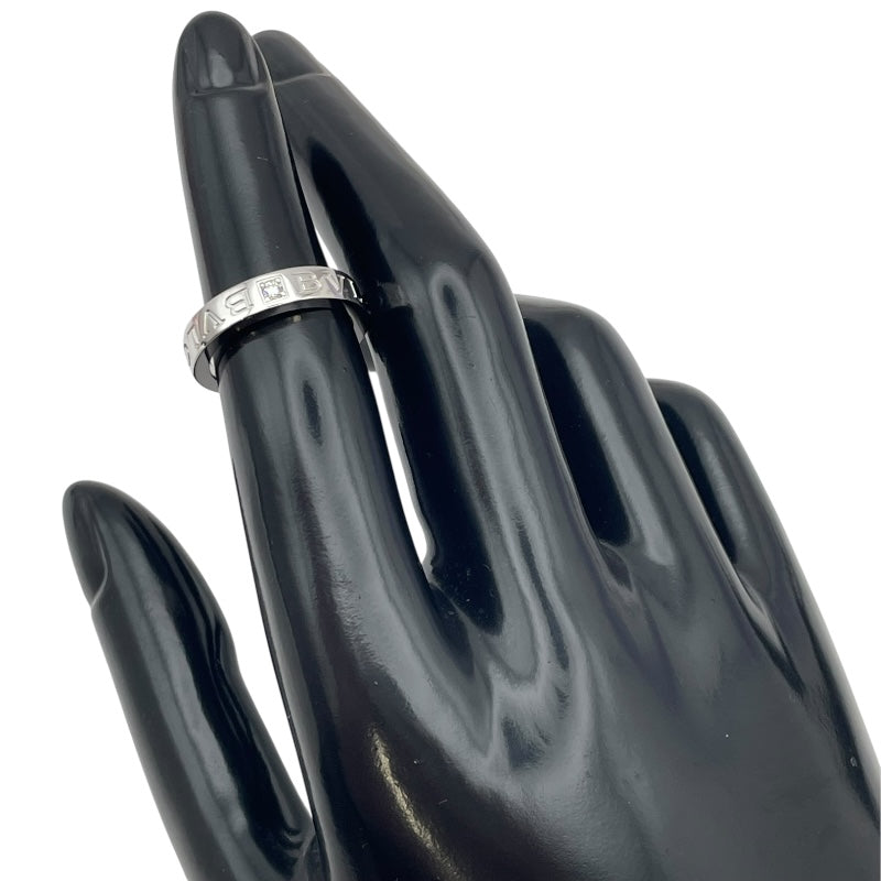 ブルガリ BVLGARI ダブルロゴリング ホワイトゴールド Au750 ジュエリー