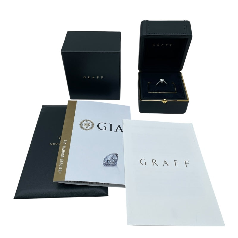 グラフ GRAFF フレームハートシェイプリング プラチナ Pt950 ジュエリー