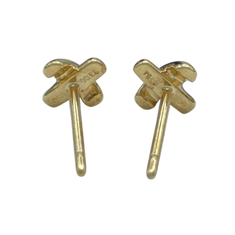 ティファニー TIFFANY＆CO クロスステッチピアス ゴールド 750
