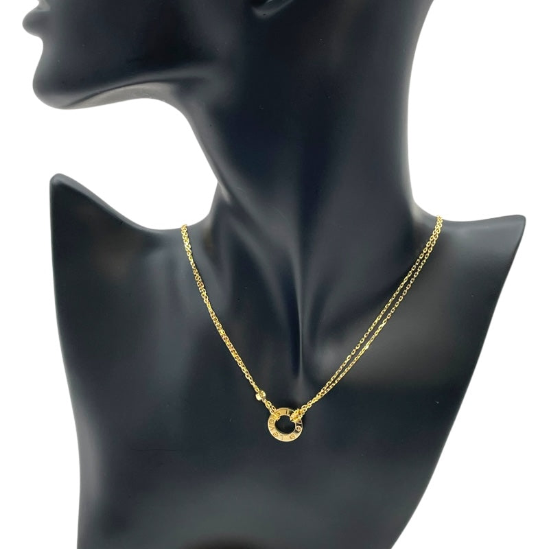 カルティエ Cartier ラブサークルネックレス2Pダイヤ ゴールド Au750/ダイヤモンド ジュエリー