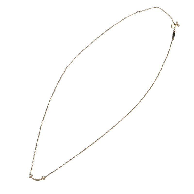 ティファニー TIFFANY＆CO Tスマイルネックレスミニ ゴールド Au750