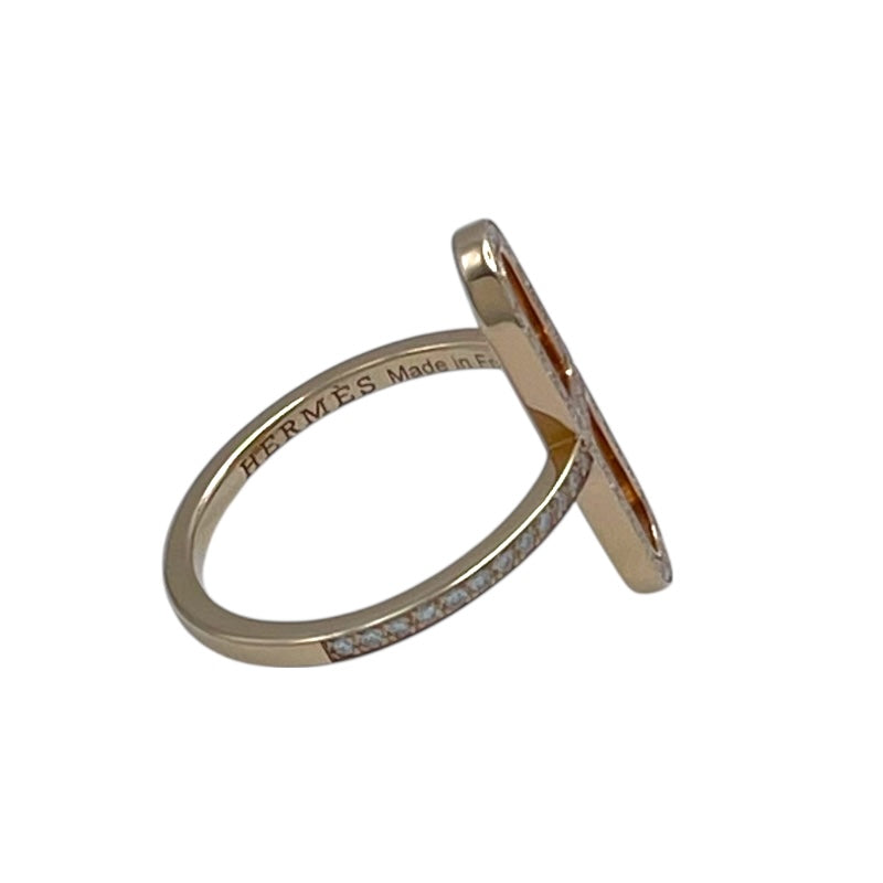 エルメス HERMES エヴァーシェーヌダンクルダイヤリングPM ピンクゴールド Au750/ダイヤモンド ダイヤモンド　 ジュエリー
