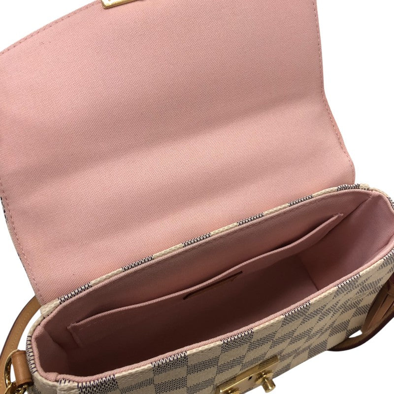 ルイ・ヴィトン LOUIS VUITTON クロワゼット N41581 ホワイト ダミエ・アズールキャンバス/レザー レディース ハンドバッグ