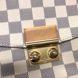 ルイ・ヴィトン LOUIS VUITTON クロワゼット N41581 ホワイト ダミエ・アズールキャンバス/レザー レディース ハンドバッグ