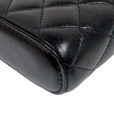 シャネル CHANEL ヴァニティーフォンケース AP2091 ブラック ラム レディース ショルダーバッグ