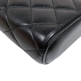 シャネル CHANEL ヴァニティーフォンケース AP2091 ブラック ラム レディース ショルダーバッグ