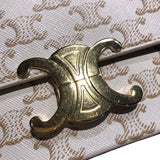 セリーヌ CELINE ショルダーバッグクロード 194142 ホワイト トリオンフキャンバス レディース ショルダーバッグ