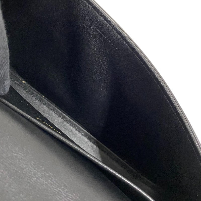 セリーヌ CELINE チェーン ショルダーバッグ クロード 197993 ブラック ゴールド金具 シャイニーカーフ レディース