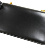 セリーヌ CELINE チェーン ショルダーバッグ クロード 197993 ブラック ゴールド金具 シャイニーカーフ レディース