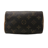 ルイ・ヴィトン LOUIS VUITTON ナノ・スピーディ M61252 ブラウン モノグラムキャンバス レディース ショルダーバッグ