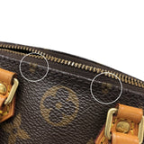 ルイ・ヴィトン LOUIS VUITTON ナノ・スピーディ M61252 ブラウン モノグラムキャンバス レディース ショルダーバッグ