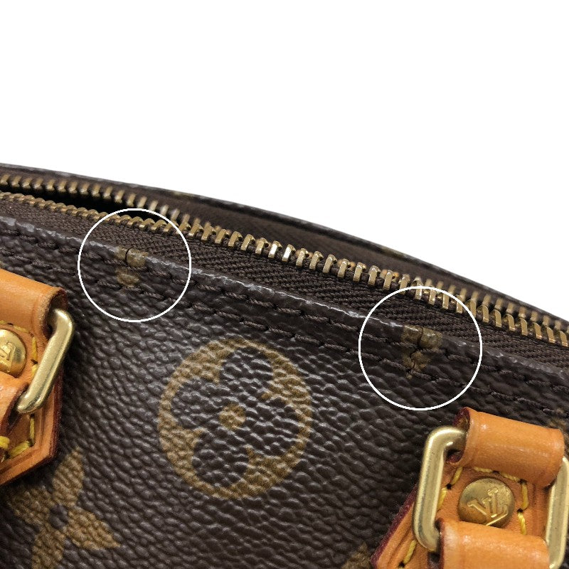 ルイ・ヴィトン LOUIS VUITTON ナノ・スピーディ M61252 ブラウン モノグラムキャンバス レディース ショルダーバッグ