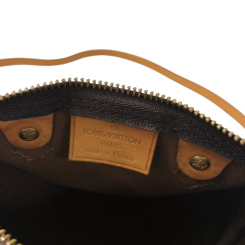 ルイ・ヴィトン LOUIS VUITTON ナノ・スピーディ M61252 ブラウン モノグラムキャンバス レディース ショルダーバッグ