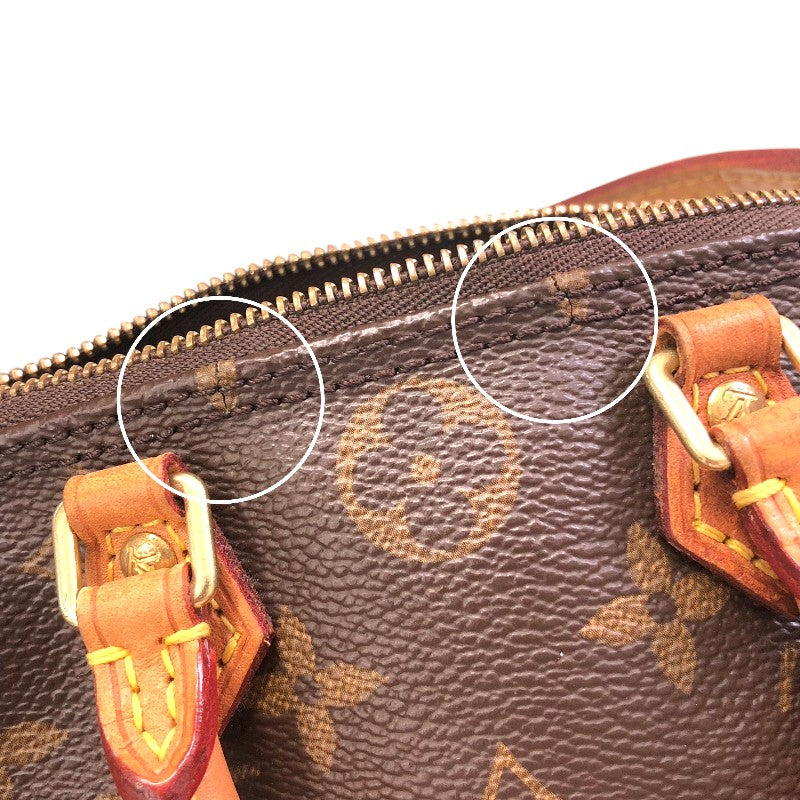 ルイ・ヴィトン LOUIS VUITTON ナノ・スピーディ M61252 ブラウン モノグラムキャンバス レディース ショルダーバッグ