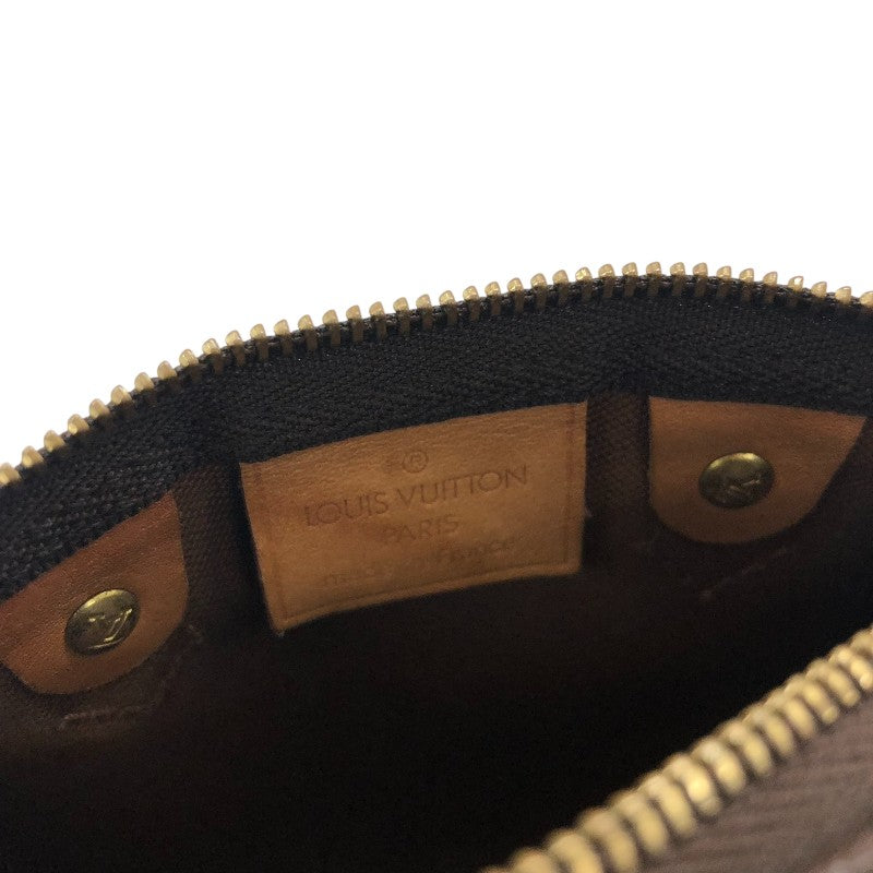 ルイ・ヴィトン LOUIS VUITTON ナノ・スピーディ M61252 ブラウン モノグラムキャンバス レディース ショルダーバッグ