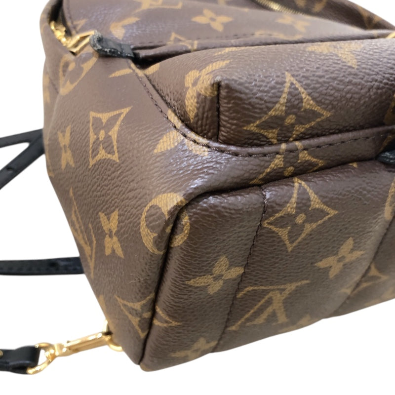 ルイ・ヴィトン LOUIS VUITTON パームスプリングス・バックパックMINI M41562 ブラウン　ゴールド金具 モノグラム レディース リュック・デイパック