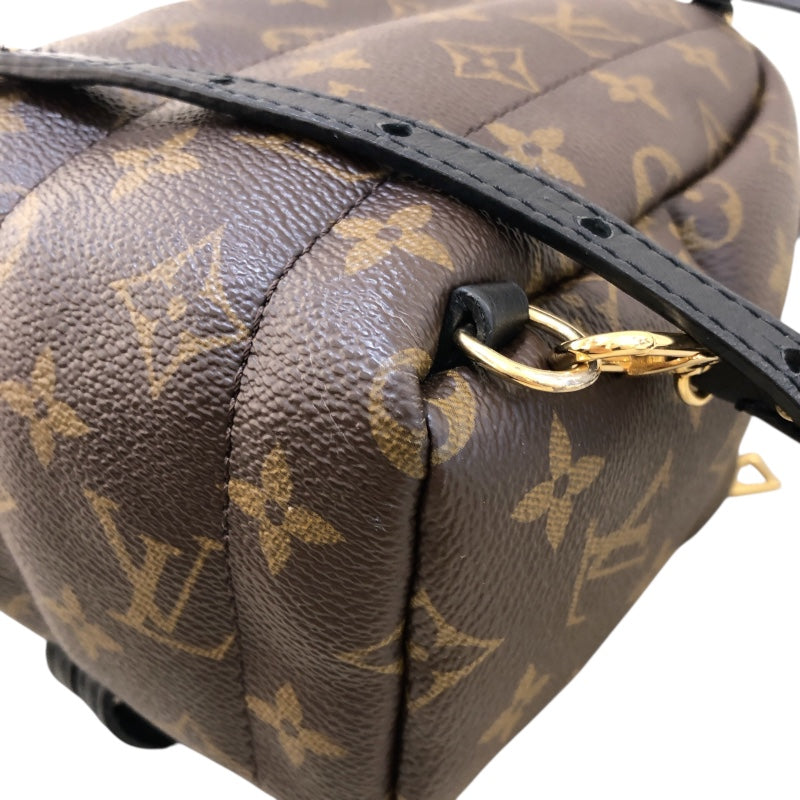 ルイ・ヴィトン LOUIS VUITTON パームスプリングス・バックパックMINI M41562 ブラウン　ゴールド金具 モノグラム レディース リュック・デイパック