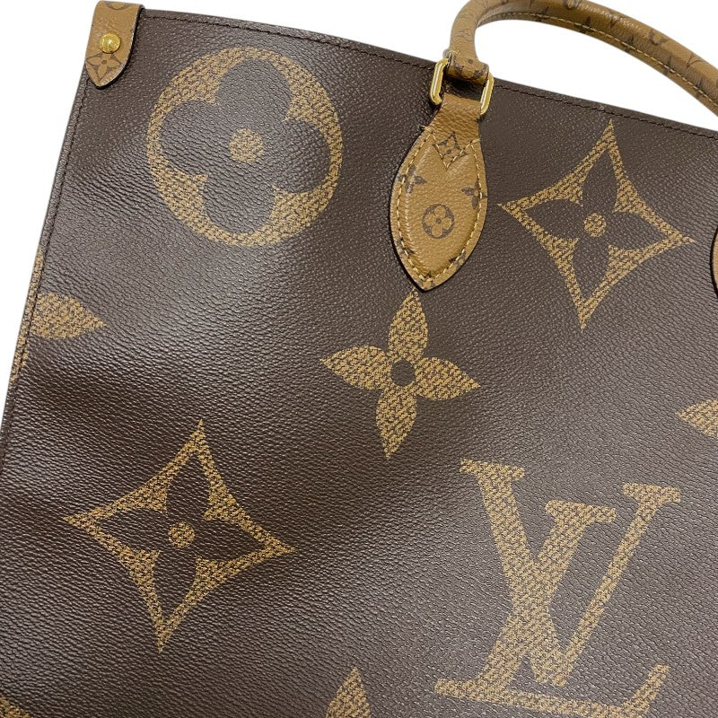 ルイ・ヴィトン LOUIS VUITTON オンザゴーGM M45320 モノグラム ジャイアント・リバース レディース トートバッグ ショルダーバッグ