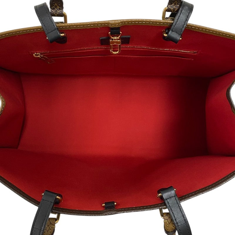 ルイ・ヴィトン LOUIS VUITTON オンザゴーGM M45320 モノグラム ジャイアント・リバース レディース トートバッグ ショルダーバッグ