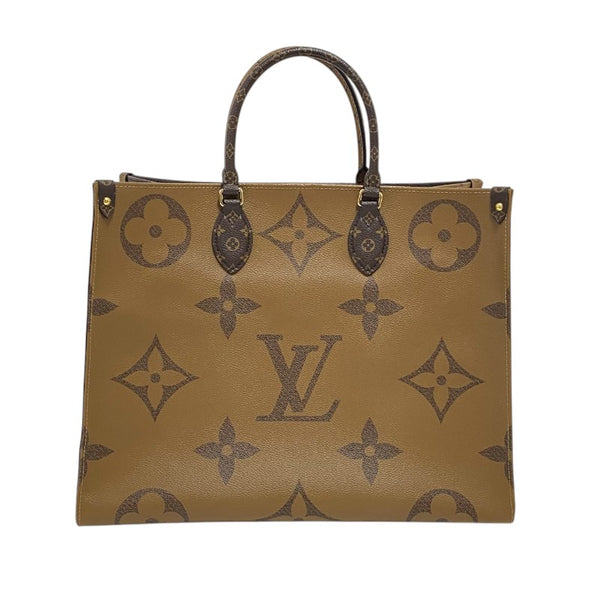 ルイ・ヴィトン LOUIS VUITTON オンザゴーGM M44576 モノグラム ジャイアント・リバース レディース トートバッグ ショルダーバッグ