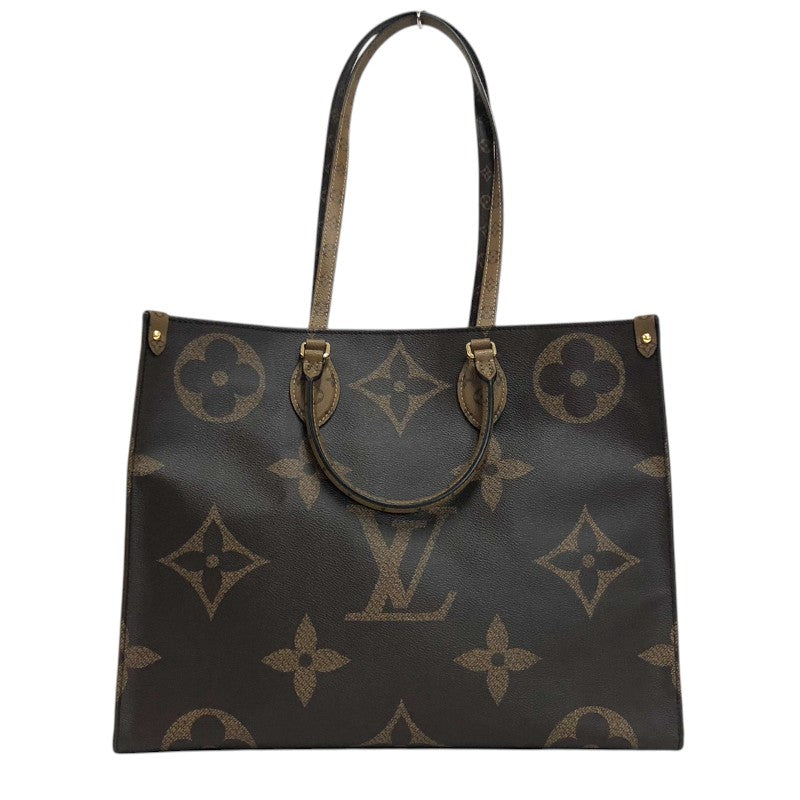 ルイ・ヴィトン LOUIS VUITTON オンザゴーGM M44576 モノグラム ジャイアント・リバース トートバッグ レディース