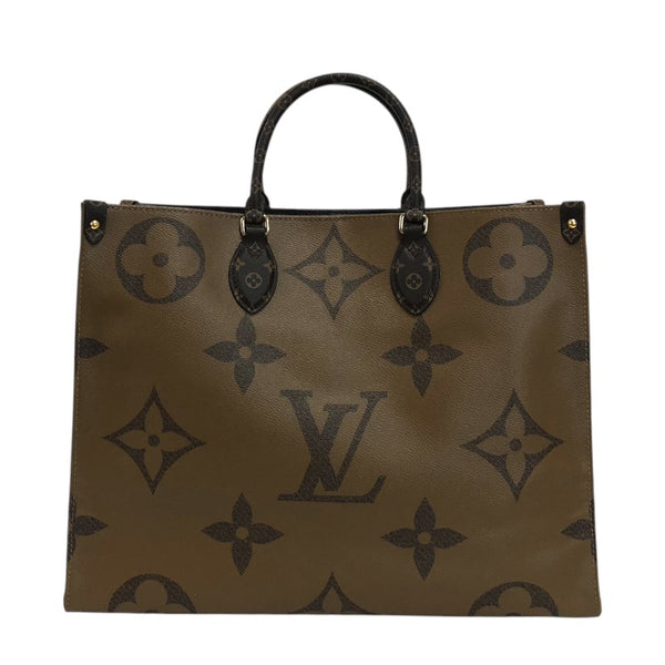 ルイ・ヴィトン LOUIS VUITTON オンザゴーGM M44576 モノグラム ジャイアント・リバース トートバッグ レディース