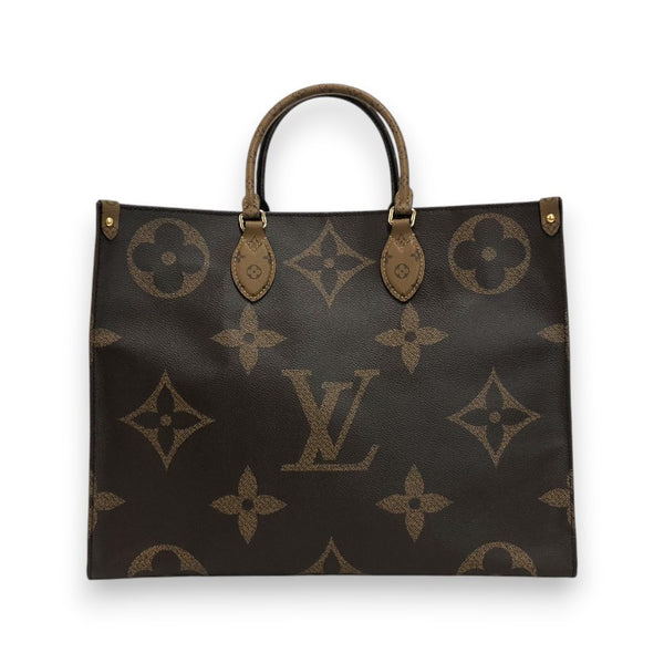 ルイ・ヴィトン LOUIS VUITTON オンザゴーGM M44576 モノグラム ジャイアント・リバース トートバッグ レディース