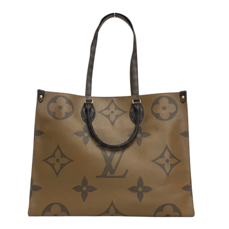ルイ・ヴィトン LOUIS VUITTON オンザゴーGM M44576 モノグラム ジャイアント・リバース トートバッグ レディース