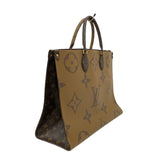 ルイ・ヴィトン LOUIS VUITTON オンザゴーGM M45320 モノグラム ジャイアント・リバース レディース トートバッグ ショルダーバッグ