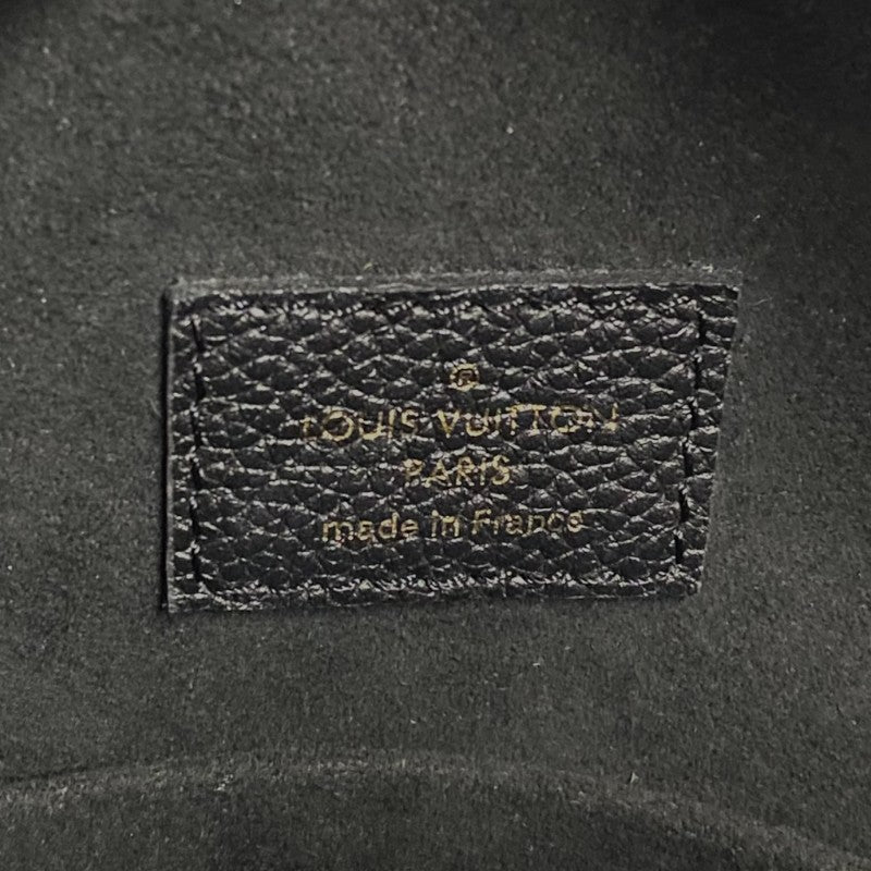 ルイ・ヴィトン LOUIS VUITTON ボワット・シャポー・スープル MM M45649 ブラック ゴールド金具 モノグラム・アンプラント レディース ショルダーバッグ