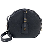ルイ・ヴィトン LOUIS VUITTON ボワット・シャポー・スープル MM M45649 ブラック ゴールド金具 モノグラム・アンプラント レディース ショルダーバッグ
