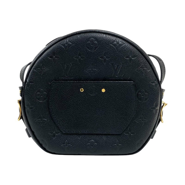 ルイ・ヴィトン LOUIS VUITTON ボワット・シャポー・スープル MM M45649 ブラック ゴールド金具 モノグラム・アンプラント レディース ショルダーバッグ